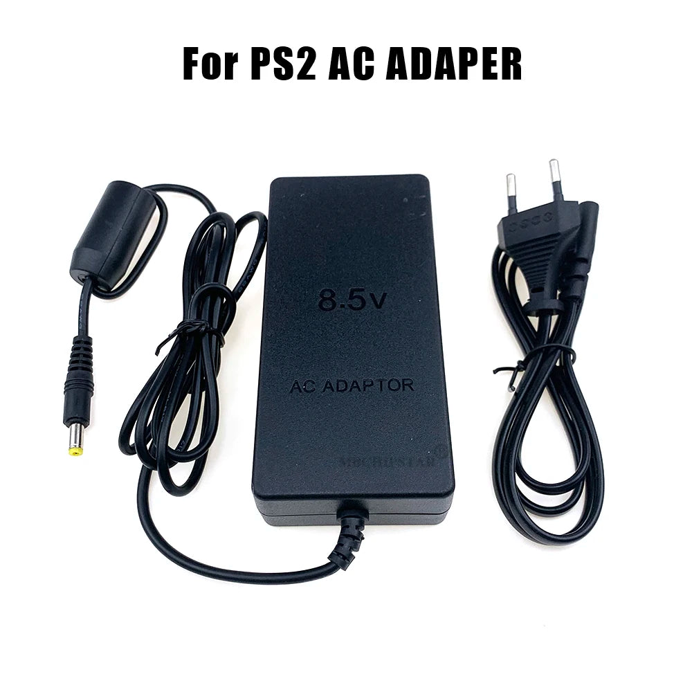 NEW Power Supply For PS2 Replacement AC Adapter Charger Cable Cord 100‑240V DC 8.5V for PS2 Slim 70000 Console EU Plug / US Plug