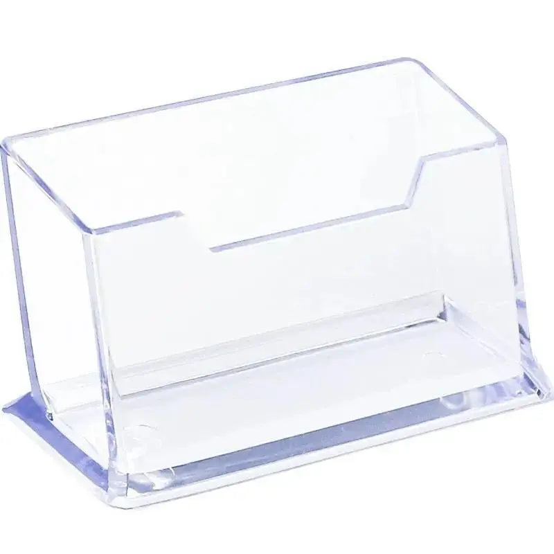 Transparent Business Card Holder Acrylic Display Stand Box Desk Storage Shelf Plastic Desktop Place Card Holder Office Supplies