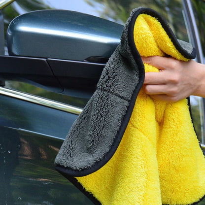 Car Body Cleaning Wipe Rag Water Absorption Drying Cloth Car Microfiber Washing Towels Soft  Double Layer Thicken