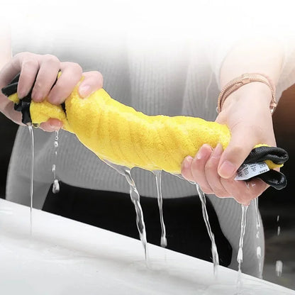 Car Body Cleaning Wipe Rag Water Absorption Drying Cloth Car Microfiber Washing Towels Soft  Double Layer Thicken