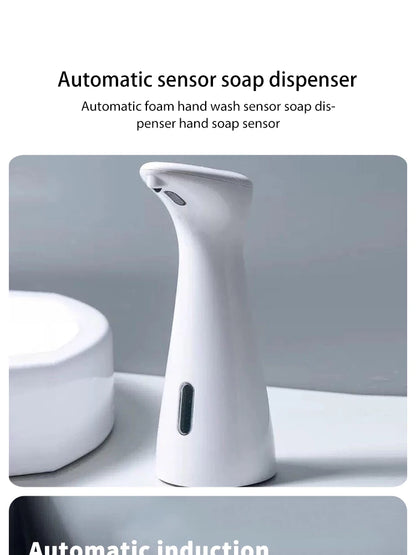 Automatic Sensor Soap Dispenser White High Quality Abs Waterproof Hand Soap Sensor Bathroom Smart Wash Handpiece