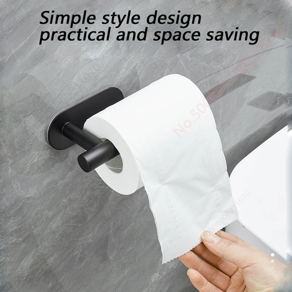 1~2PCS Suporte para papel higiênico Suporte para papel toalha de banheiro Adesivo absorvente Dispensador de papel WC Cozinha Acessórios de armazenamento de ferragens