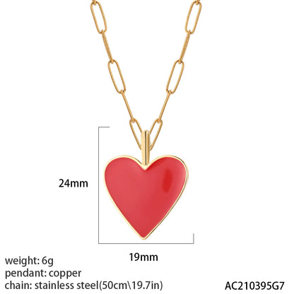 Cute Heart Sun Moon Star Evil Blue Eye Necklace for Women Gold Color Dijes Rainbow Red Love Pendant Long Stainless Steele Chains