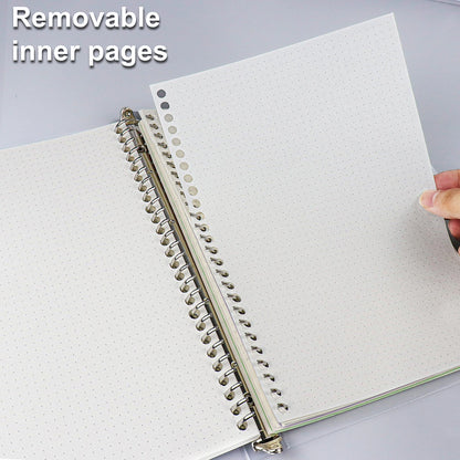 A4/B5/A5 Folhas Soltas Recarga Caderno Em Branco/Linha/Grade/Cornell Substituível Anel de Metal Material de Escritório e Escola Papelaria