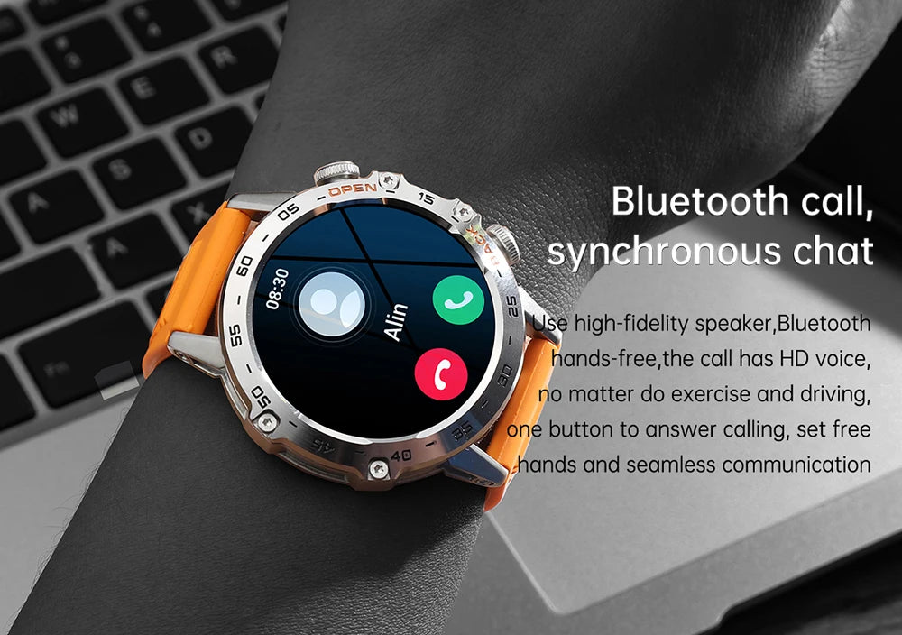 MEVADEN Steel 1.39 Bluetooth Call Smart Watch Men Sports Fitness Tracker Watches IP67 Waterproof Smartwatch for Android IOS MD52