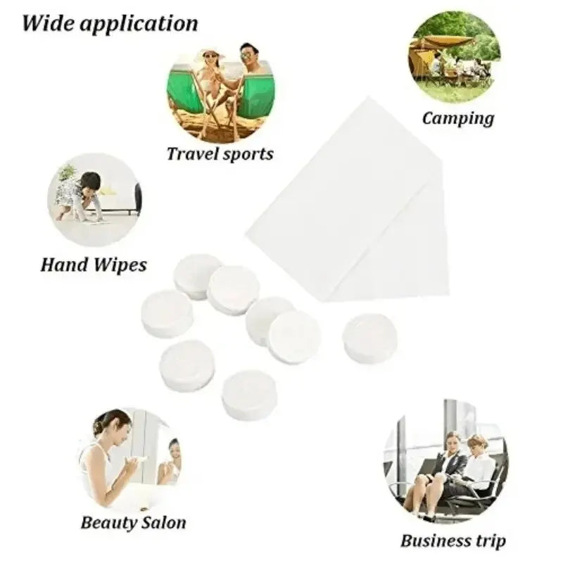 30pcs Mini Compressed Towels Portable Disposable Face Towel Perfect for Beauty Salon,Travel, Travel Essentials