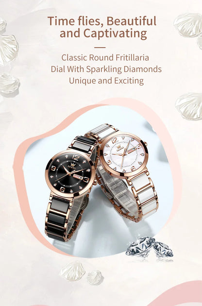 OLEVS Women's Wristwatch Luxury Brand Watch for Women Elegant Bracelet Waterproof Fashion Quartz Ladies Watches Reloj Para Mujer