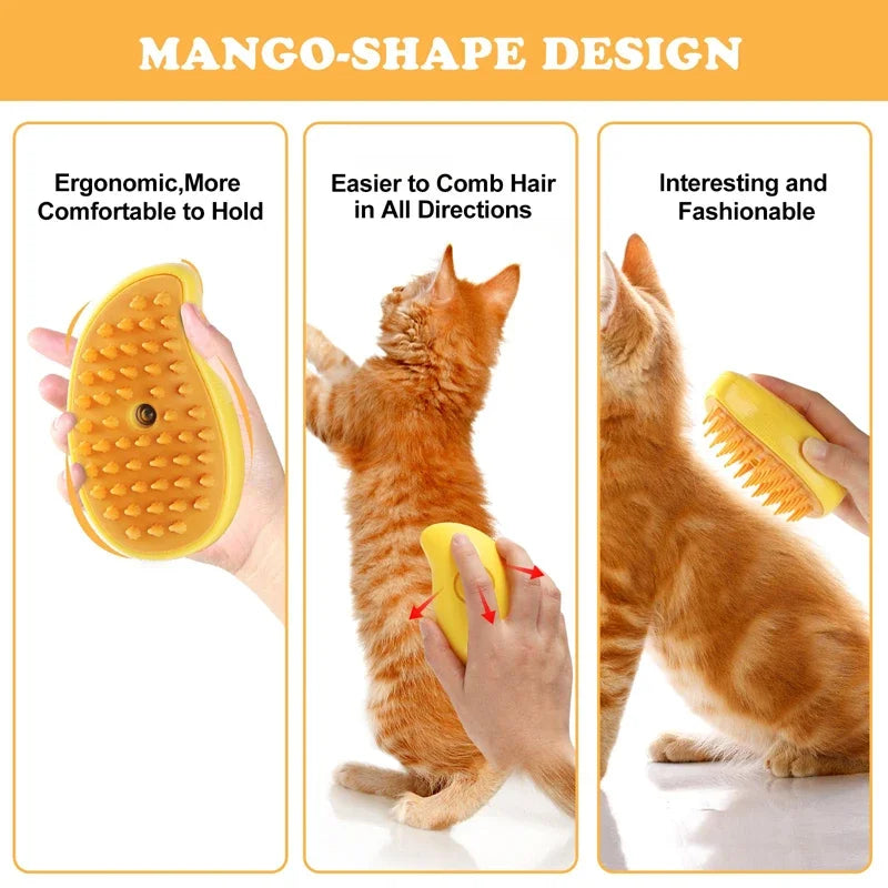 3 in 1 Pet Brush Cat Steam Brush Comb Dog Brush Electric Spray Cat Hair Brushes Massage Pet Grooming Hair Removal Combs