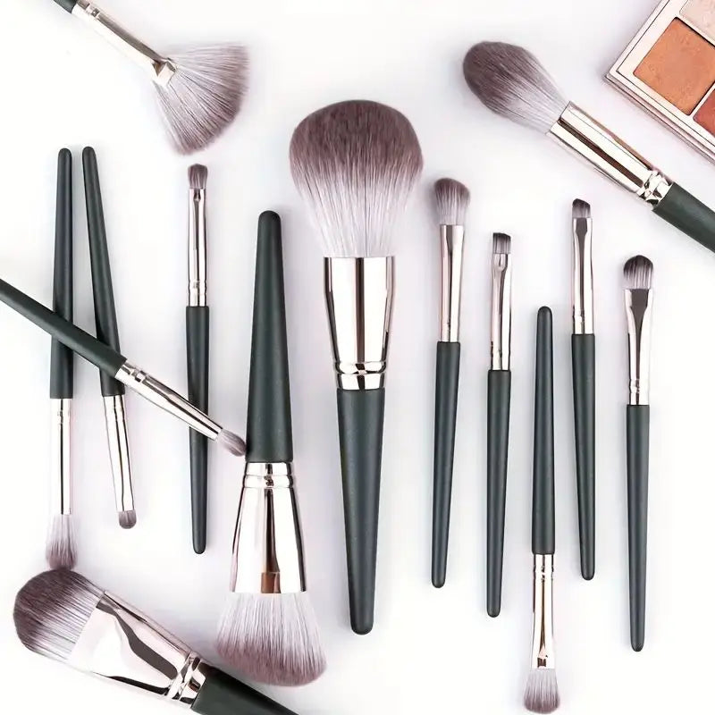 14Pcs Makeup Brushes Set Large Fluffy Soft Eye Shadow Foundation Brush Women Cosmetic Powder Blush Blending Beauty Make Up Tools