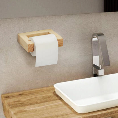 Nail-free Paper Towel Holders Rack Bathroom Towel Hook Toilet Paper Holder Towel Rack Beige Hemp Color