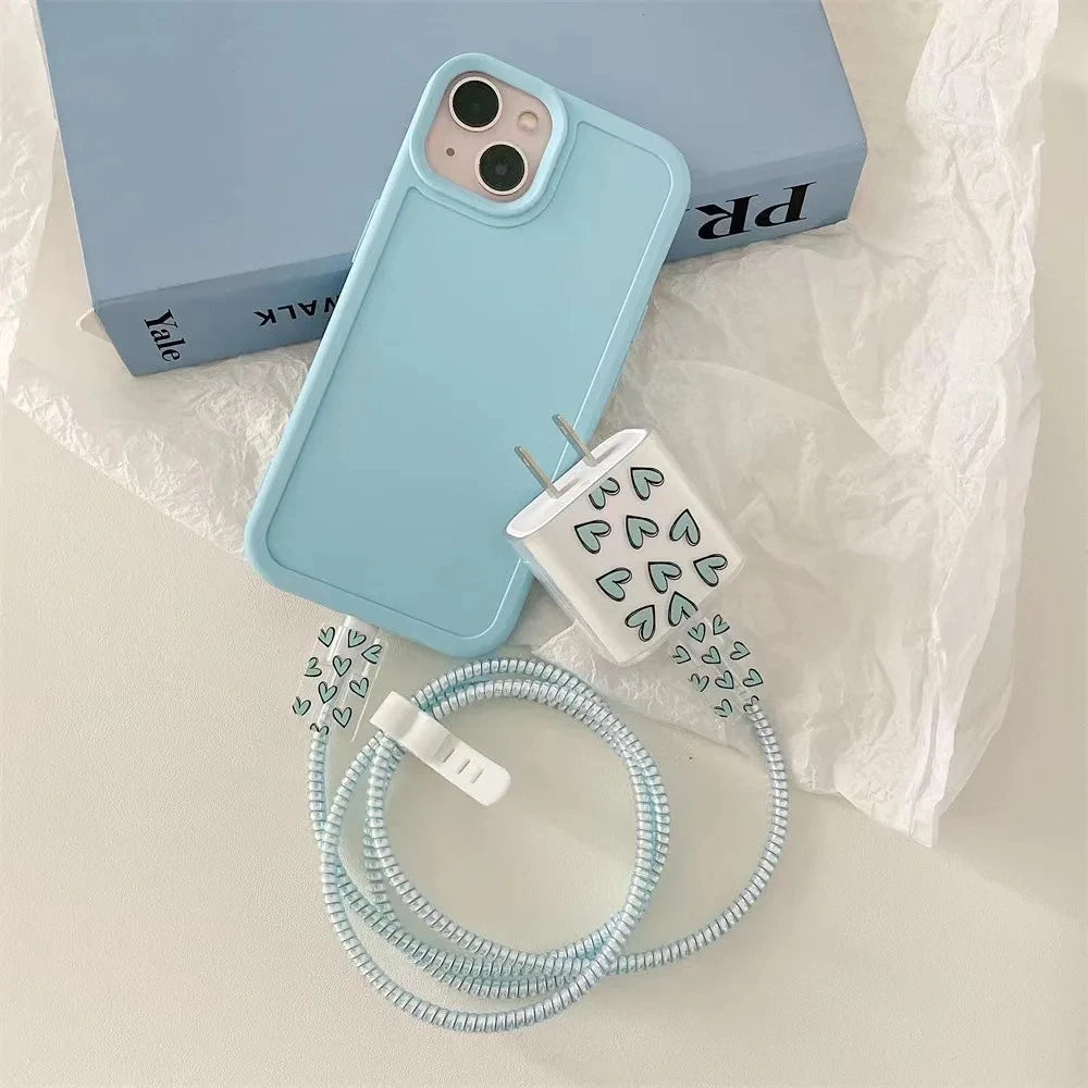 Case For Apple 18/20w Charger Protective Case Is Applicable to iPhone 14/13 Data Cable Head Bite Protector Shell