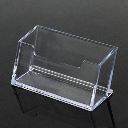 Transparent Business Card Holder Acrylic Display Stand Box Desk Storage Shelf Plastic Desktop Place Card Holder Office Supplies