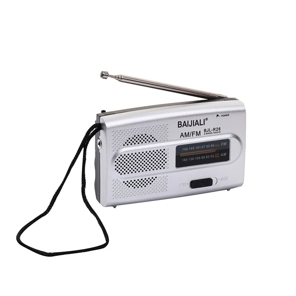 BC-R28 AM FM Radio Telescopic Antenna Radio Speaker Battery Operated Portable Radio Best Reception For Elder Home