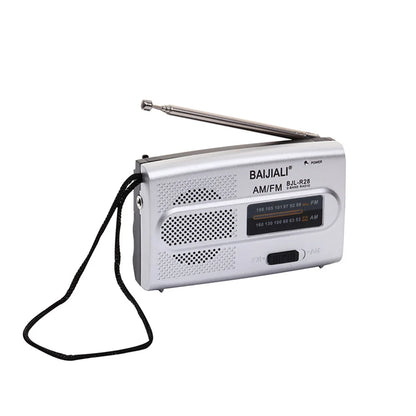 BC-R28 AM FM Radio Telescopic Antenna Radio Speaker Battery Operated Portable Radio Best Reception For Elder Home