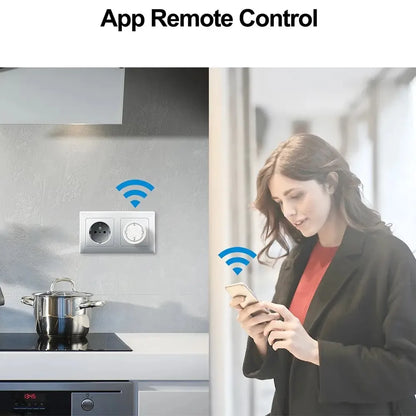 EWelink WiFi Smart Socket With Power Monitoring Smart Plug Voice Control Work with Alexa Google Home Yandex Маруся