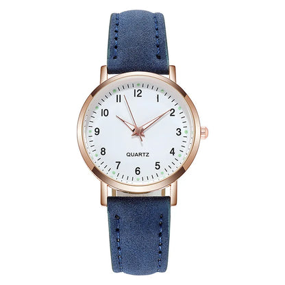 Fashion Watch For Women Leather Quartz Watches Ladies Luxury Back Light Wristwatch Clock relogio feminino