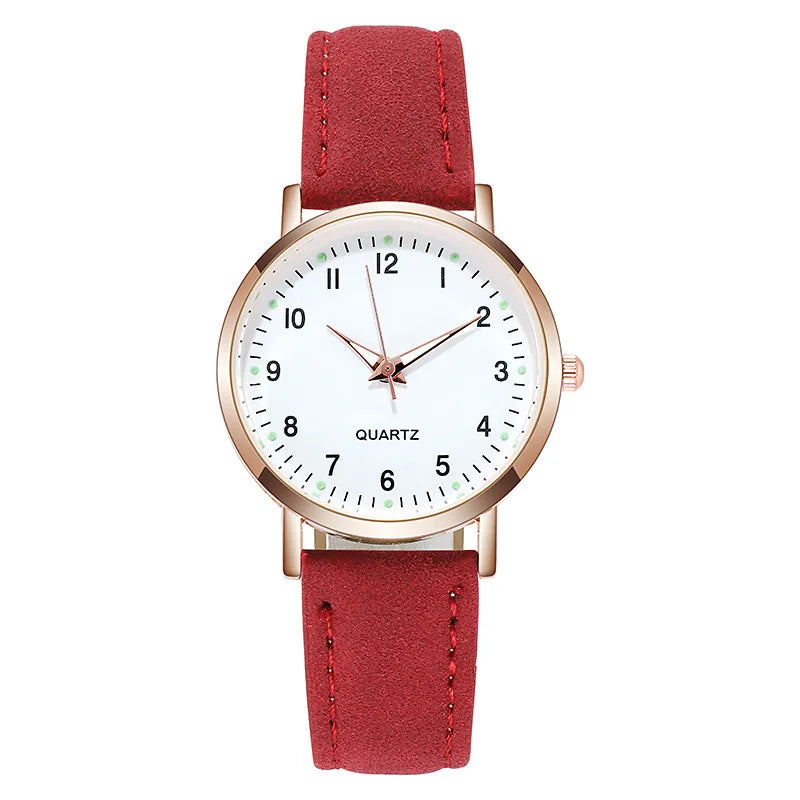 Fashion Watch For Women Leather Quartz Watches Ladies Luxury Back Light Wristwatch Clock relogio feminino