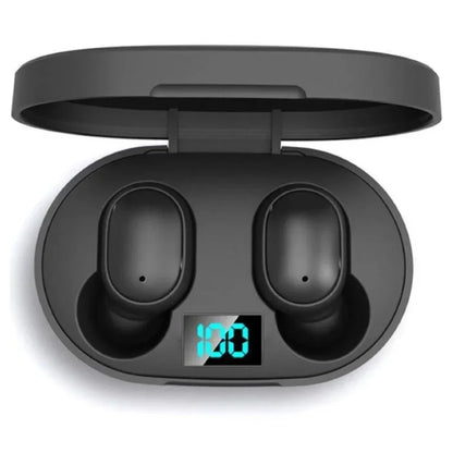 E6S Wireless Earbuds Noise Canceling Waterproof Ear Buds in-Ear Stereo Headphones with LED Display Charging Case