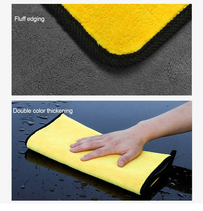 3/5/10Pcs Car Wash Microfiber Towel 30x30/60CM Car Cleaning Drying Cloth Hemming Car Care Cloth Detailing Car Wash Towel