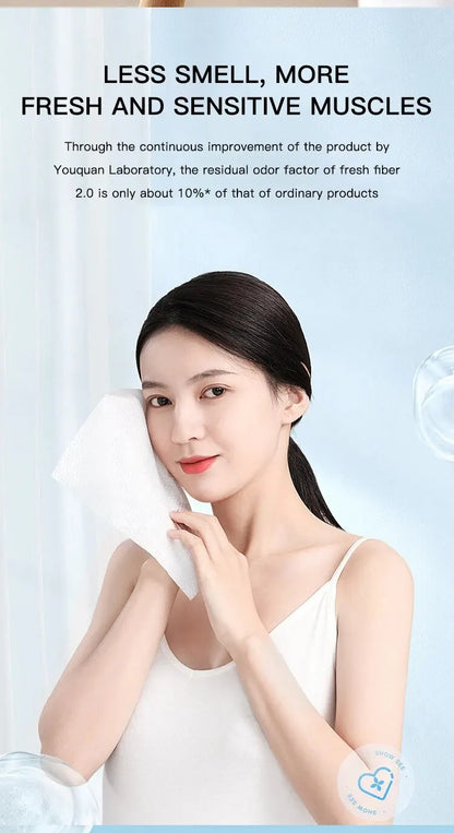 100pcs Disposable Face Wash Towel Extractable Cotton Soft Towel Cotton Beauty Salon Cleansing Face Wipe Towel Towel