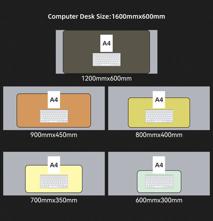 Protetor de mesa de computador de escritório de tamanho grande Tapete de lã de feltro para mouse Almofada para laptop Tapete de teclado antiderrapante Acessórios para jogos