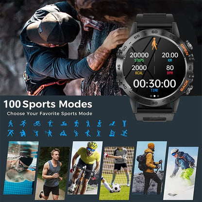 MEVADEN Steel 1.39 Bluetooth Call Smart Watch Men Sports Fitness Tracker Watches IP67 Waterproof Smartwatch for Android IOS MD52