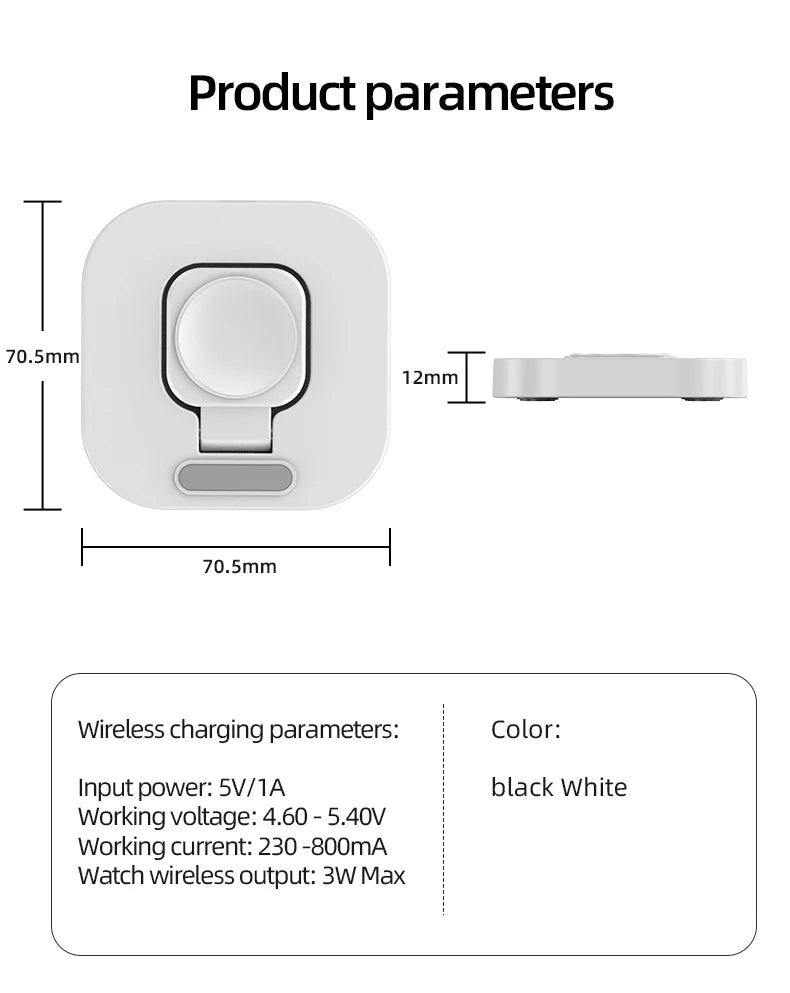 Watch Wireless Charger Stand For Samsung Galaxy Watch 6 5 4 3 Pro 45/40/44mm Active 2 Classic Type C Fast Charging Dock Station