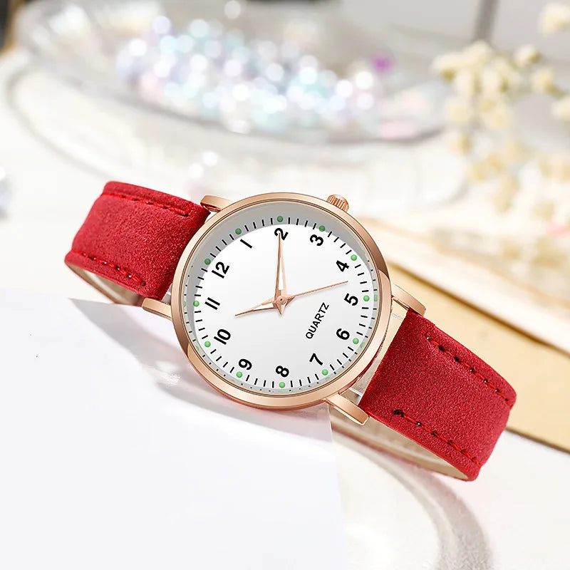 Fashion Watch For Women Leather Quartz Watches Ladies Luxury Back Light Wristwatch Clock relogio feminino