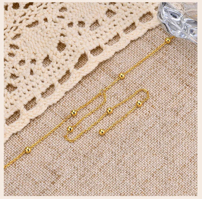 Gold Plated Lariat Necklace for Women, Double Laryered Long Chain Drop Pendant Choker Necklaces Fashion Gifts