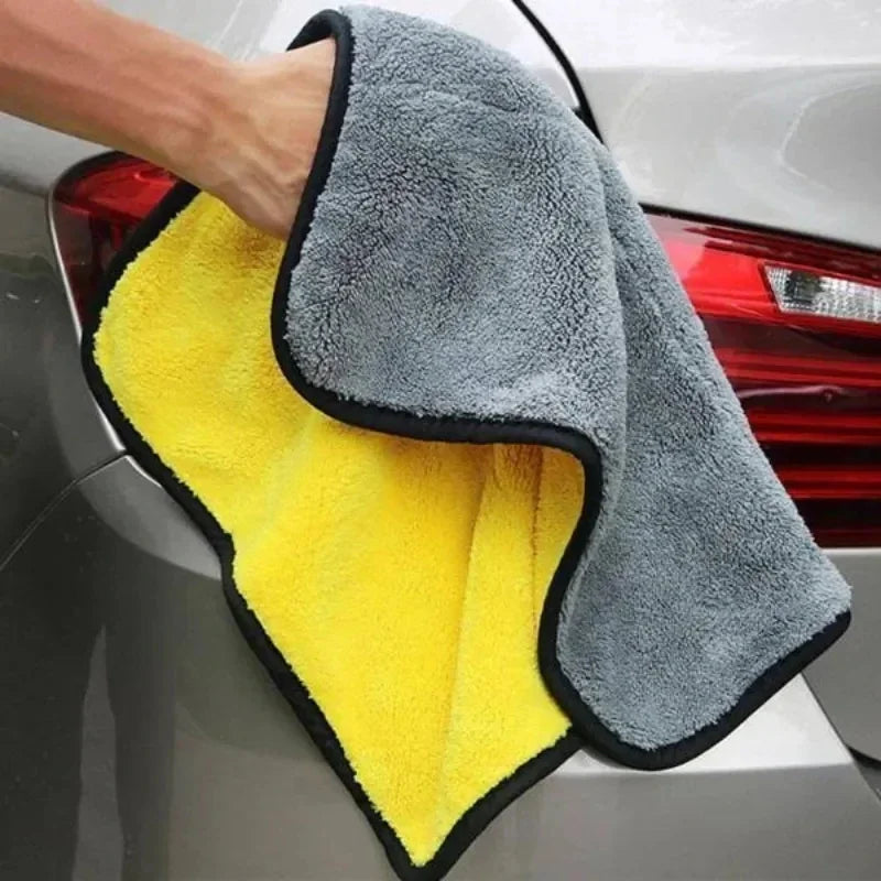 Car Body Cleaning Wipe Rag Water Absorption Drying Cloth Car Microfiber Washing Towels Soft  Double Layer Thicken