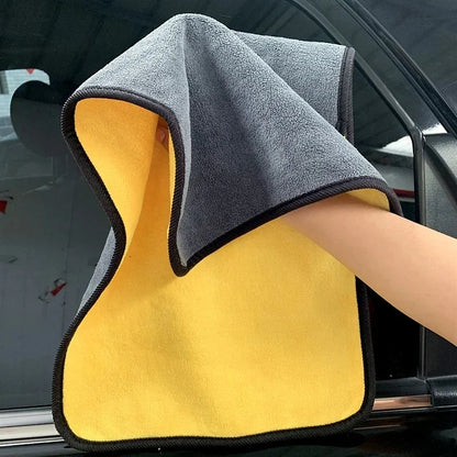 Car Body Cleaning Wipe Rag Water Absorption Drying Cloth Car Microfiber Washing Towels Soft  Double Layer Thicken