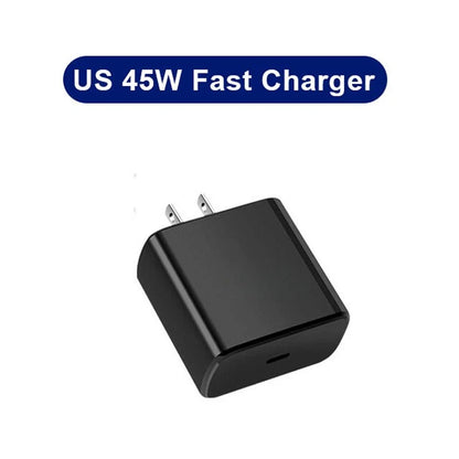 PD 45W USB Charger Fast Charger For Samsung Galaxy S23 Ultra Note10 Plus With USB C To Type C Quick Charge Cable Phone Adapter