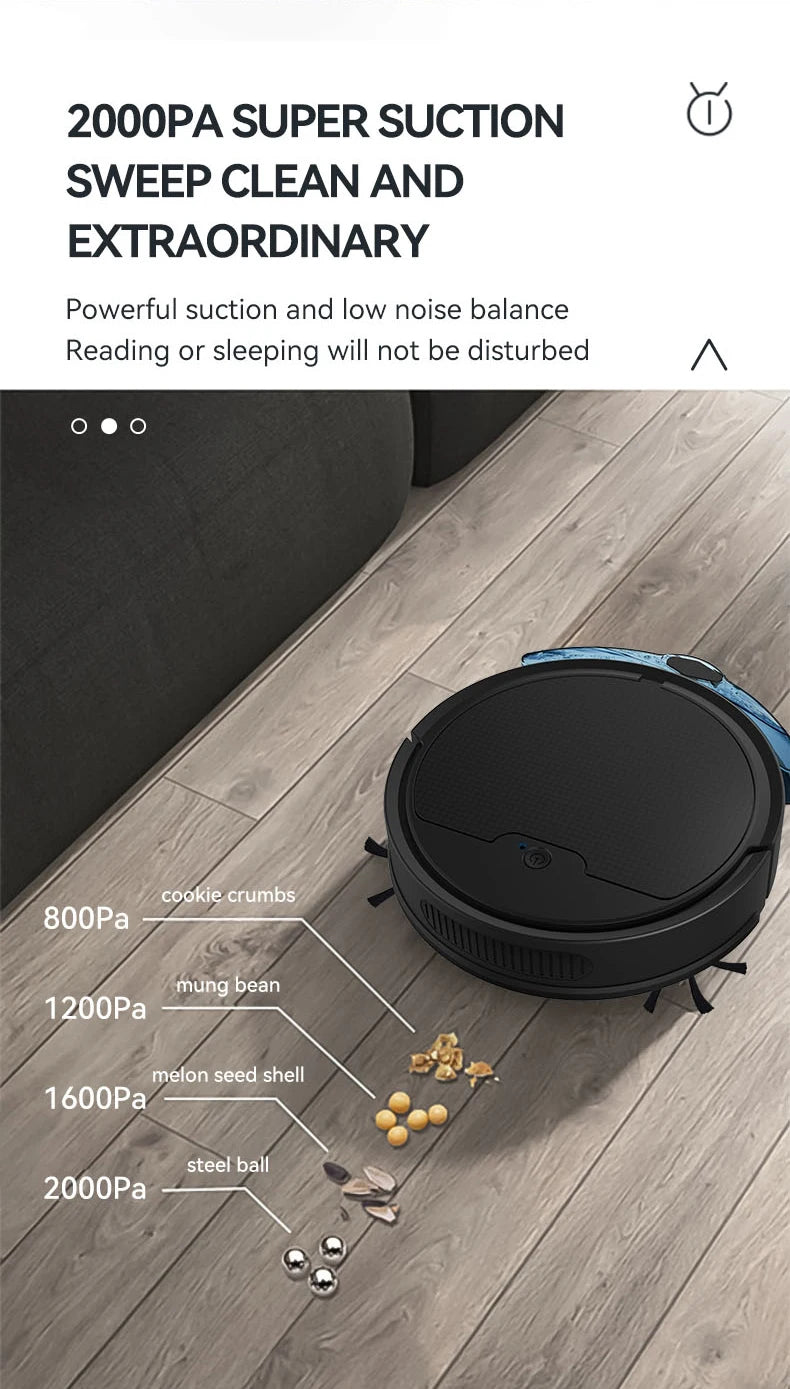 BowAI 3 In 1 Smart Sweeping Robot Home Mini Sweeper Sweeping and Vacuuming Wireless Vacuum Cleaner Sweeping Robots For Home Use