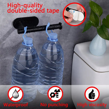 Adhesive Toilet Paper Holder Kitchen Roll Towel Rack Napkin Dispenser Absorbent Stand Tissue Hanger Bathroom Accessories