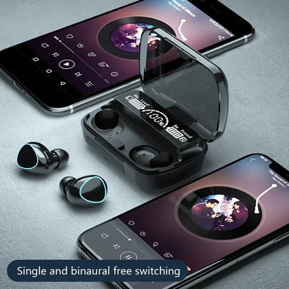 2024 TWS M10 Wireless Bluetooth Headset 5.3 Earphones Bluetooth Headphones with Mic Earbuds 3200mAh Charger Box LED Display Fone