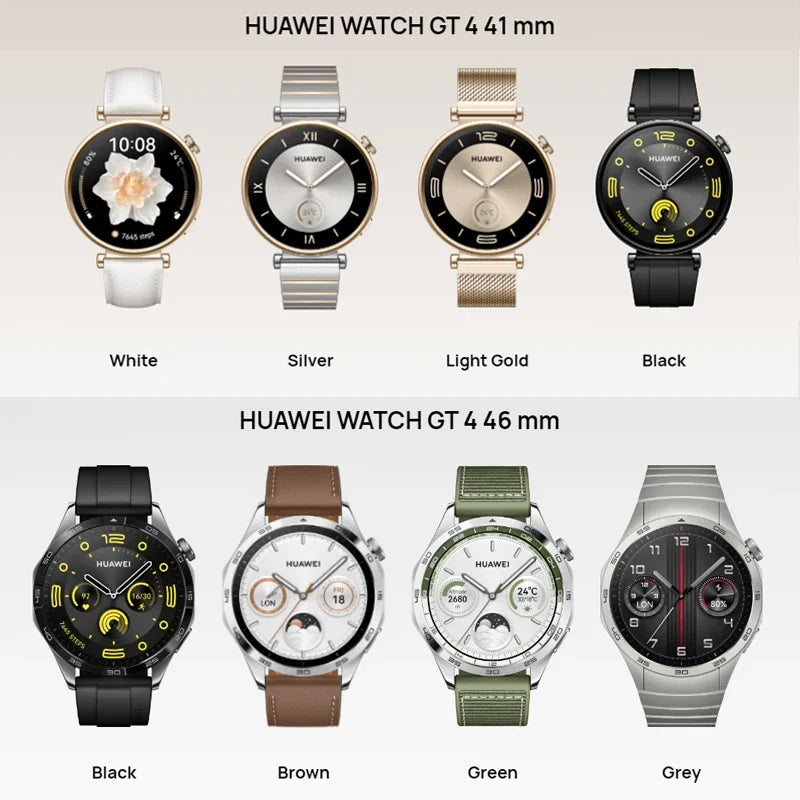 Huawei Watch GT4 Smart Watch Blood Oxygen Monitor Smartwatch Phone Call Heart Rate GPS Tracker Watch