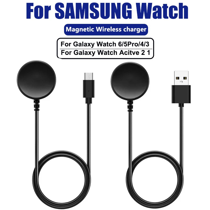 Magnetic Charger for Samsung Galaxy Watch 6 5 Pro Fast Charging USB C For Samsung Watch 6 5 4 3 2 1 Universal Charging