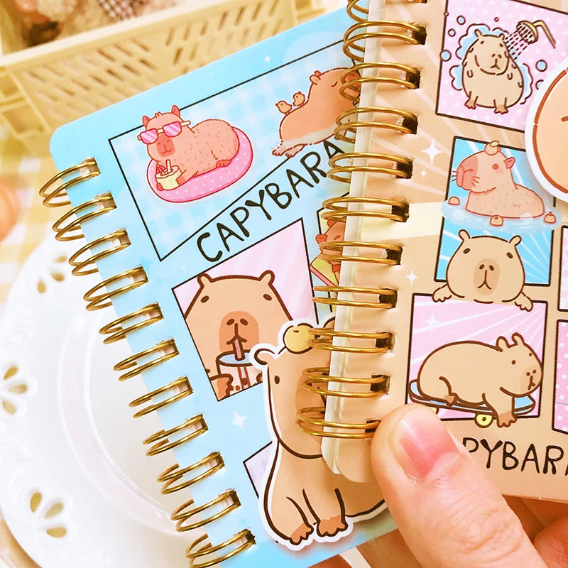 kawaii Papelaria acessórios de escritório Material escolar Mini Caderno Portátil Pequeno Bloco de Notas Para Anotações Diárias Papelaria Infantil presente