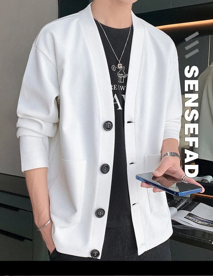 2023 Men's Jacket Summer Ice Silk Quick Drying Jacket High-End Business Casual Waistcoat Solid Color All-In-One Trench Coat 5XL