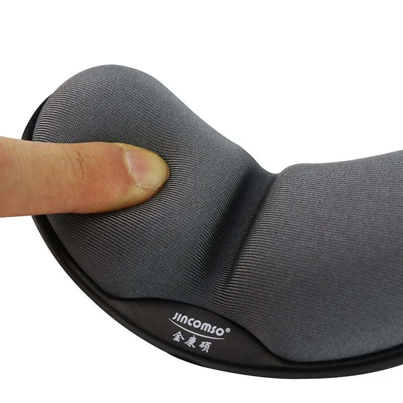 Mouse pad antiderrapante de espuma de memória, suporte para mousepad, descanso para pulso, tapete ergonômico para escritório, mouse pad saudável para computador, laptop, desktop