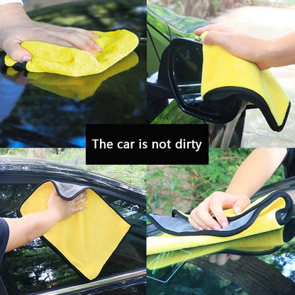 Car Body Cleaning Wipe Rag Water Absorption Drying Cloth Car Microfiber Washing Towels Soft  Double Layer Thicken