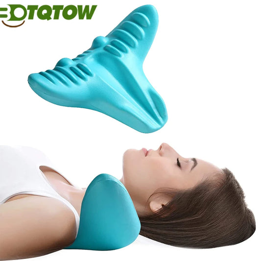 1Pcs Neck Massage Pillow, Portable Cervical Spine Massager Acupressure Necks Shoulder Pillow for Neck Shoulder Relaxer Neck Pain