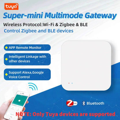 Tuya Zigbee Wireless Multi Mode Hub Gateway For Smart Home Automation for Zigbee Devices Via Smart Life