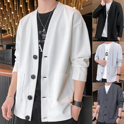 2023 Men's Jacket Summer Ice Silk Quick Drying Jacket High-End Business Casual Waistcoat Solid Color All-In-One Trench Coat 5XL