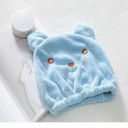 New Cartoon-shaped Hygroscopic And Breathable Microfiber Turban Quick-drying Hair Cap Wrapped Towel Cap Towel Hair Cap