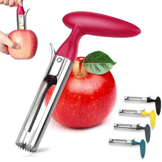 Premium Apple Corer Stainless Steel Apple Pears Core Remover Tool Fruit Cutter Seeder Slicer Knife Kitchen Vegetable Tools