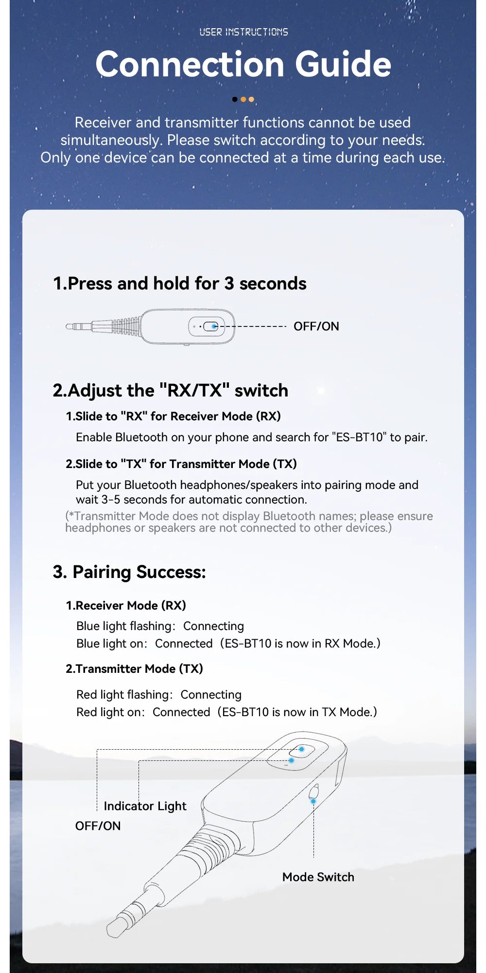 Essager Bluetooth 5.1 Audio Receiver Transmitter 3.5MM 3.5 AUX With Mic Stereo Music Wireless Adapter For  PC TV Car Speakers