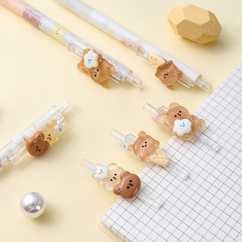 2PCS Mechanical Pencils Kawaii Automatic Pencils Refills Lead Korean Stationery Kawaii Drawing Writing Office School Supplies