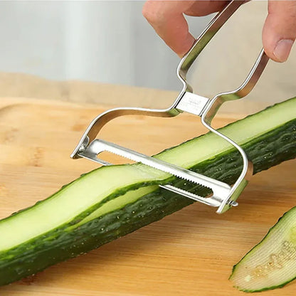 1PC/Peeler Vegetables Fruit Stainless Steel Knife Cabbage Graters Salad Potato Slicer Kitchen Accessories Cooking Tools Wide Mou