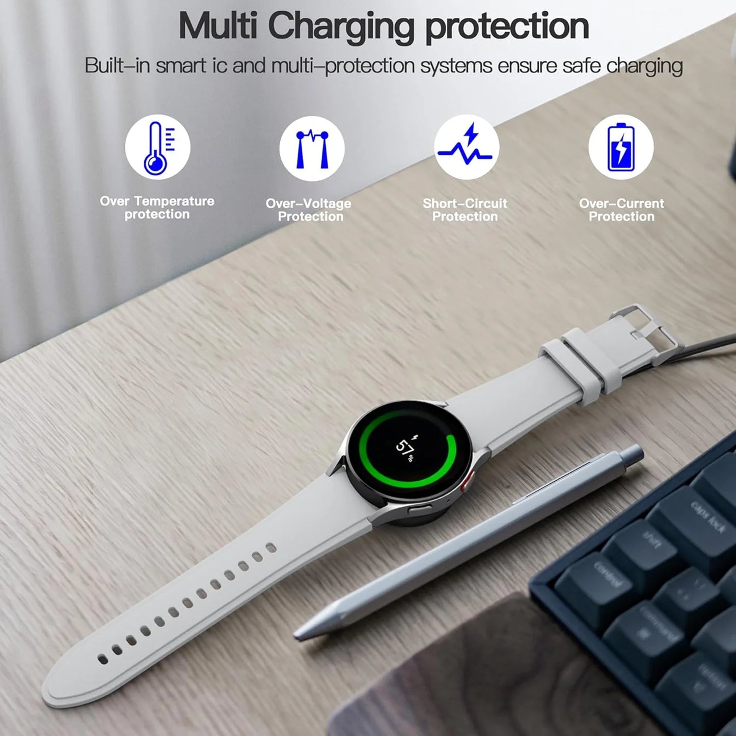 Magnetic Charger for Samsung Galaxy Watch 6 5 Pro Fast Charging USB C For Samsung Watch 6 5 4 3 2 1 Universal Charging